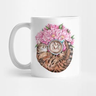 Cat and  cappuccino Mug